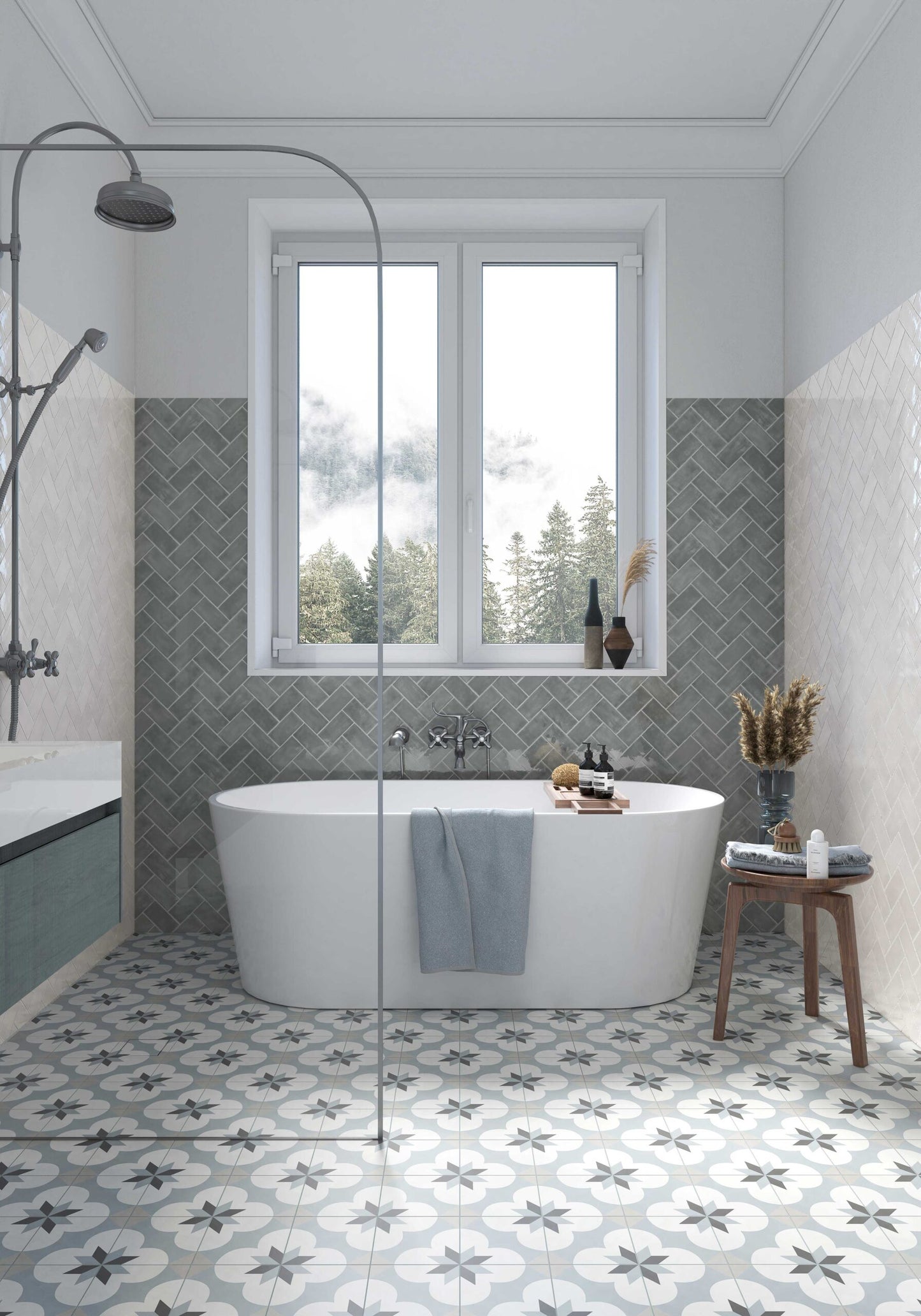 Blu Di Prussia Memory Fliese 6,5x13