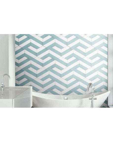 Fliese Porto Savona Agua Hex. 22x25