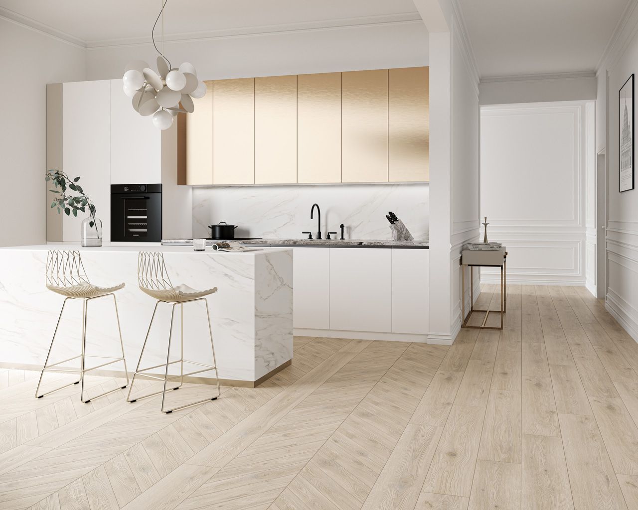 Fliese Heartwood Crema Gres Seite matt 19,8x179,8