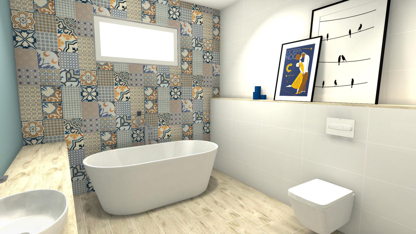 Fliese Logos JET azul 58x58