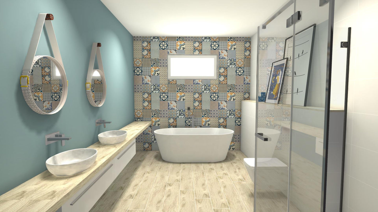 Fliese Logos JET azul 58x58