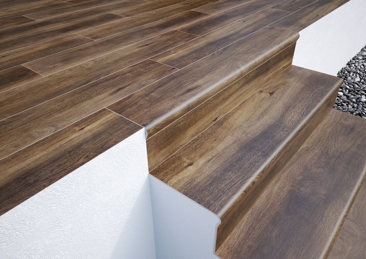 Fliese Mattina Marrone Treppe rektifiziert 32x120,2
