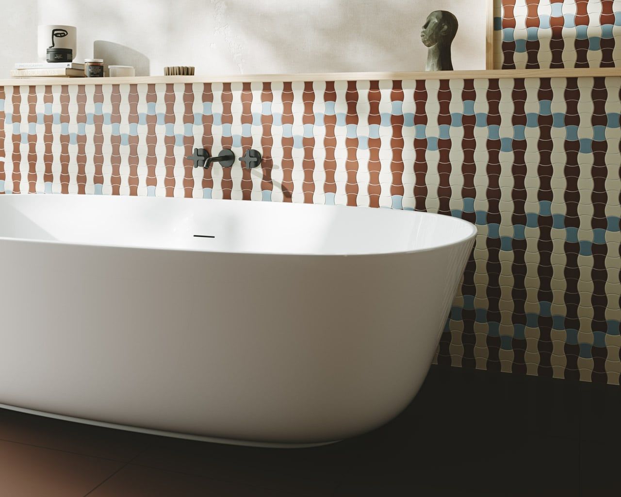 Fliese Modernizm Blaues Mosaik 29,8x29,8