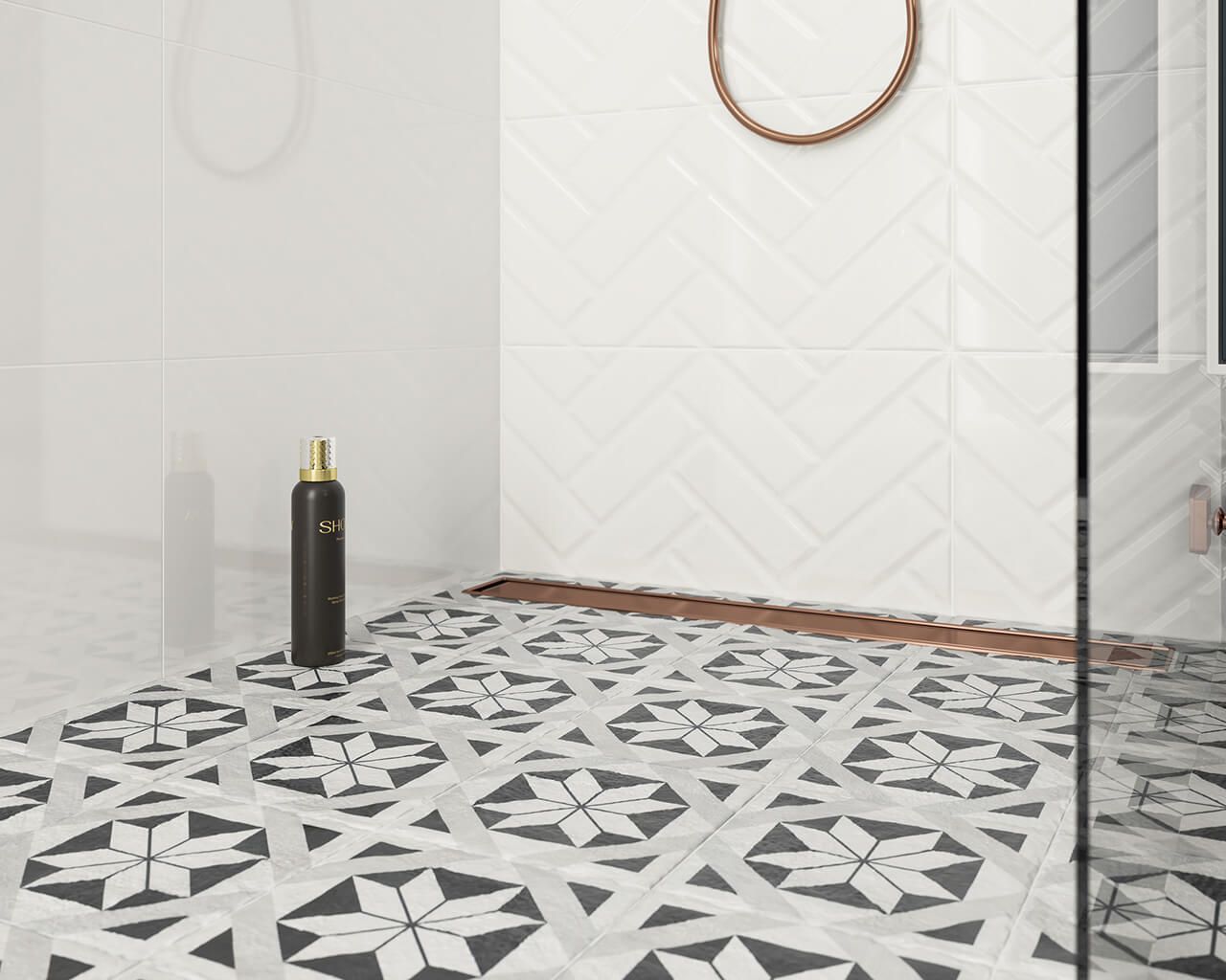 Fliese Moonlight Bianco A strukturiert rektifiziert 29,5x59,5