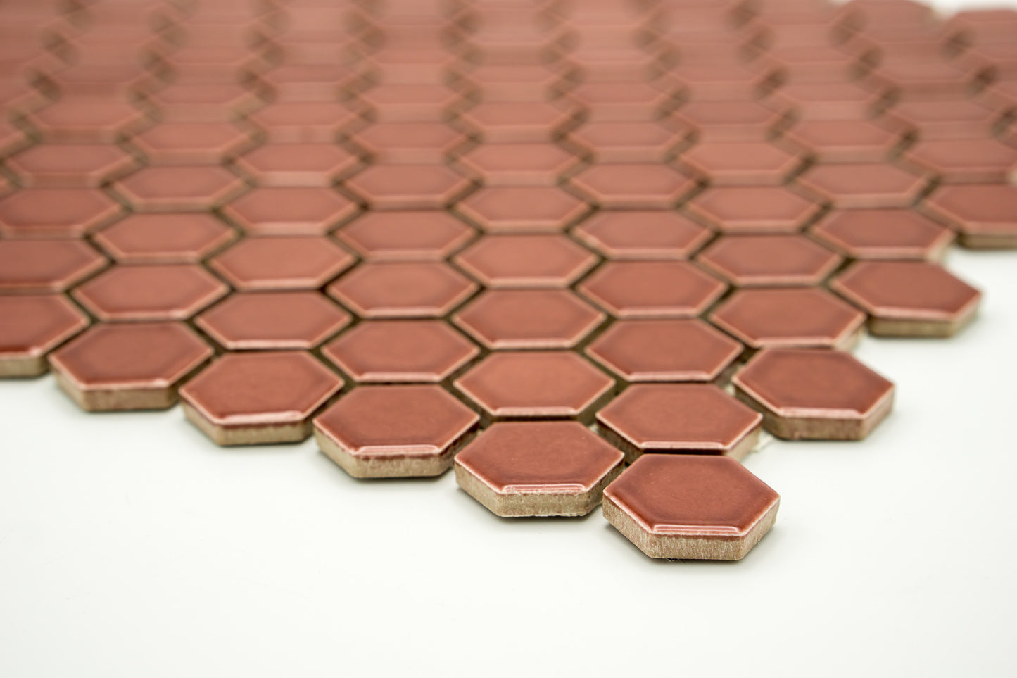 Mosaik Hexagon H HX 5532 Burgund 2,3x2,6 Glanz