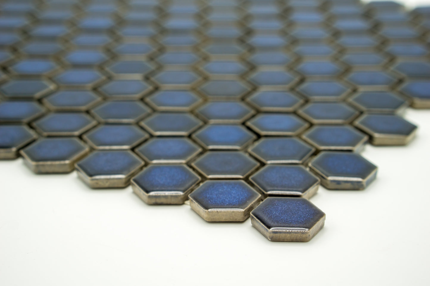 Mosaik Hexagon H HX BL 10 Kobalt 2,3x2,6 Glanz