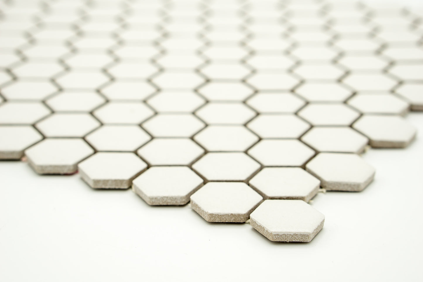 Mosaik Hexagon H HXA 21 weiß 2,3x2,6 matt rutschfest