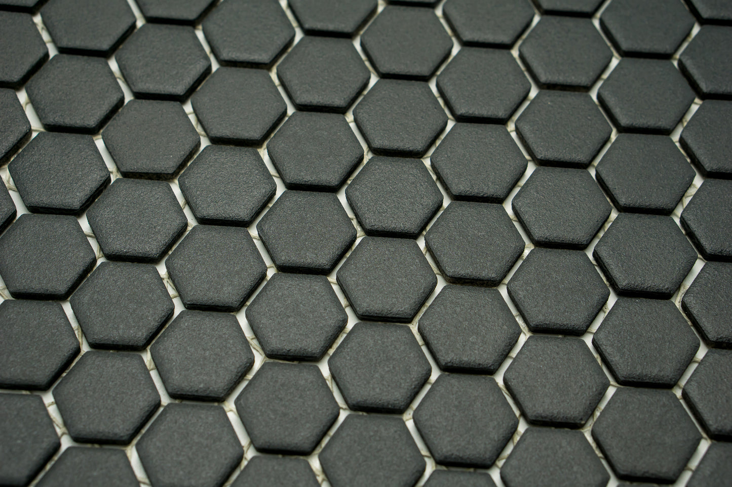Mosaik Hexagon H HXA 29 schwarz 2,3x2,6 matt rutschfest