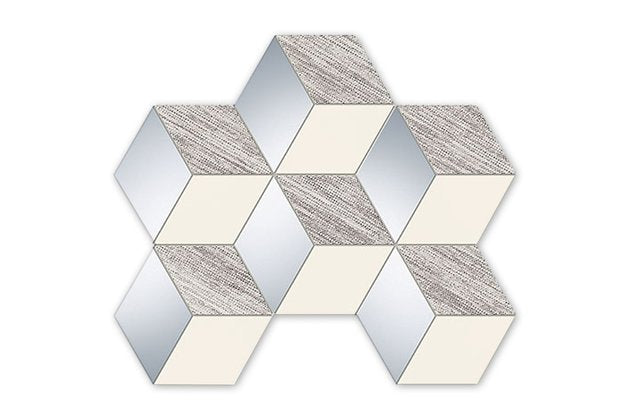 Mosaik Senza grau Sechskant 22,1x28,8