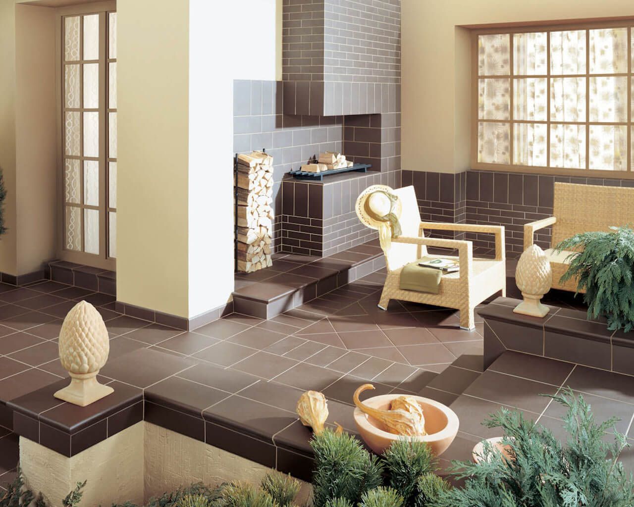 Treppen-Eckklinker Natur Rosa Duro 33x33