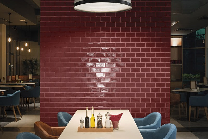 Fliese Atelier Retro Bordeaux 6,2×25