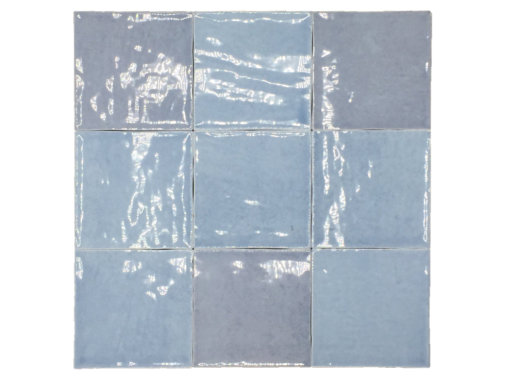 Atelier Retro Bleu Lumiere Fliese 10×10