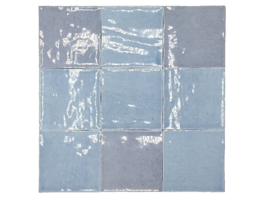 Atelier Retro Bleu Lumiere Fliese 10×10