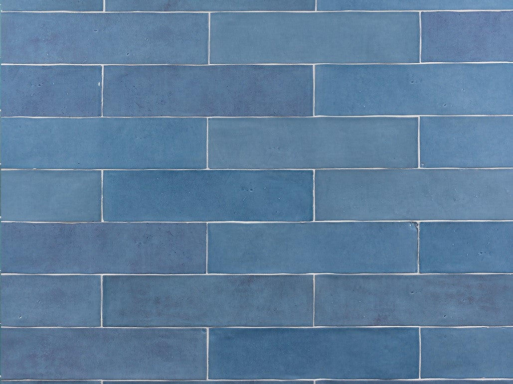 Atelier Retro Bleu Lumiere Fliese 6,2×25