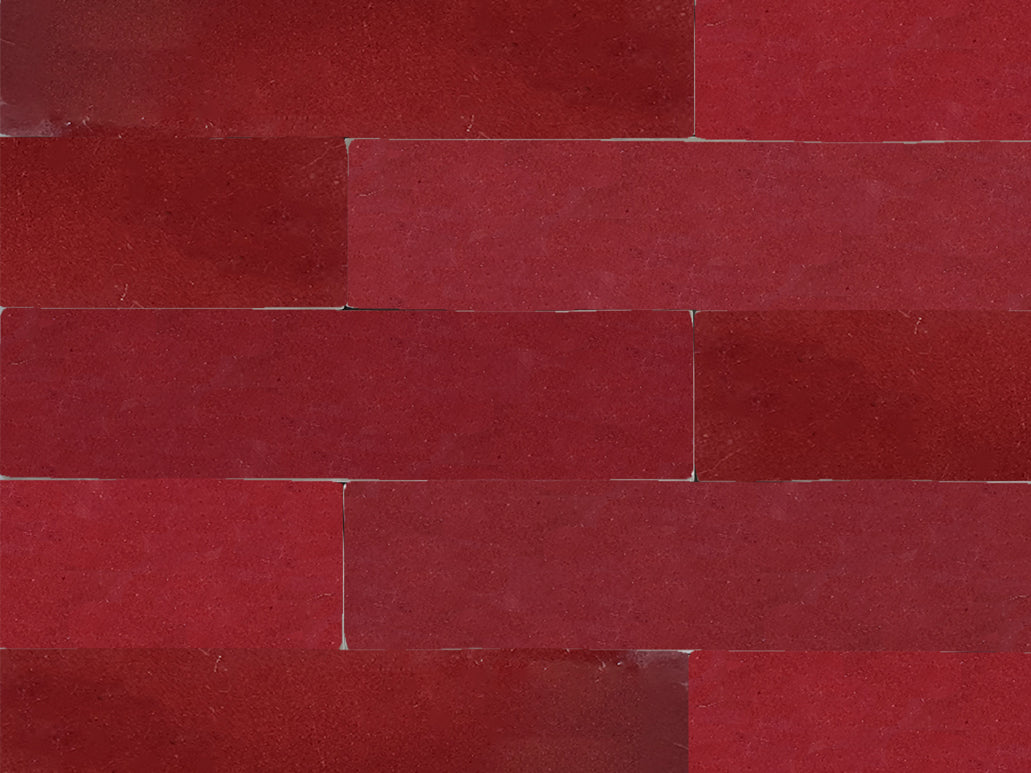 Fliese Atelier Retro Bordeaux 6,2×25