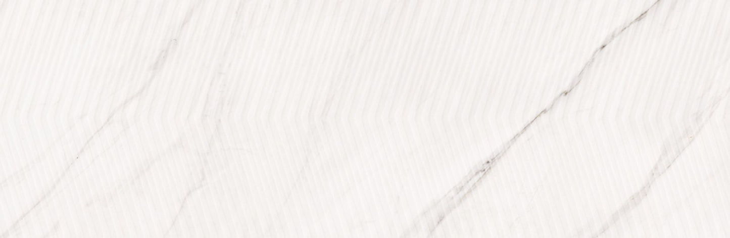Carrara Chic White Chevron-Fliese, Seite 29 x 89