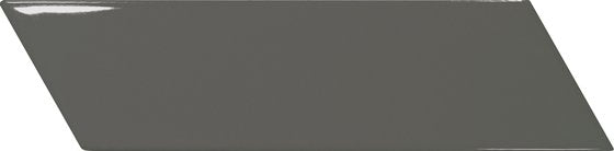 Fliese Chevron Wall Dunkelgrau Rechts 5,2x18,6