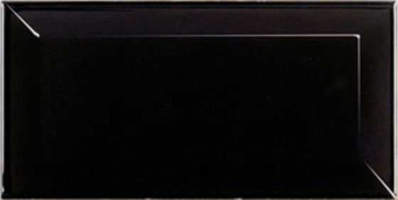 Fliese Metro schwarz 7,5x15