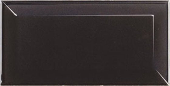 Fliese Metro schwarz matt 7,5x15