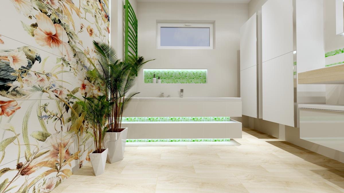 Dekor Modern Pearl Parrots Rect. 119,8 x 119,8