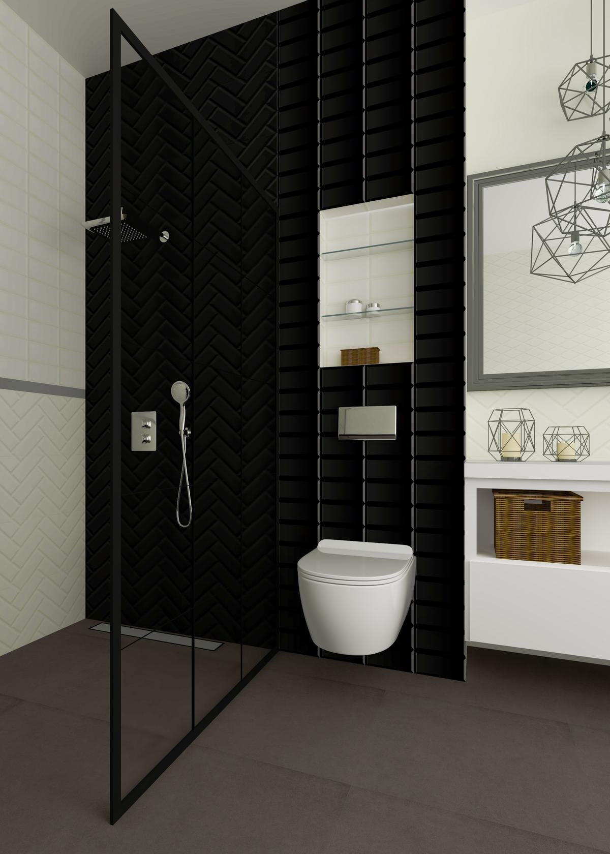 Fliese Moonlight Nero rektifiziert 29,5x59,5