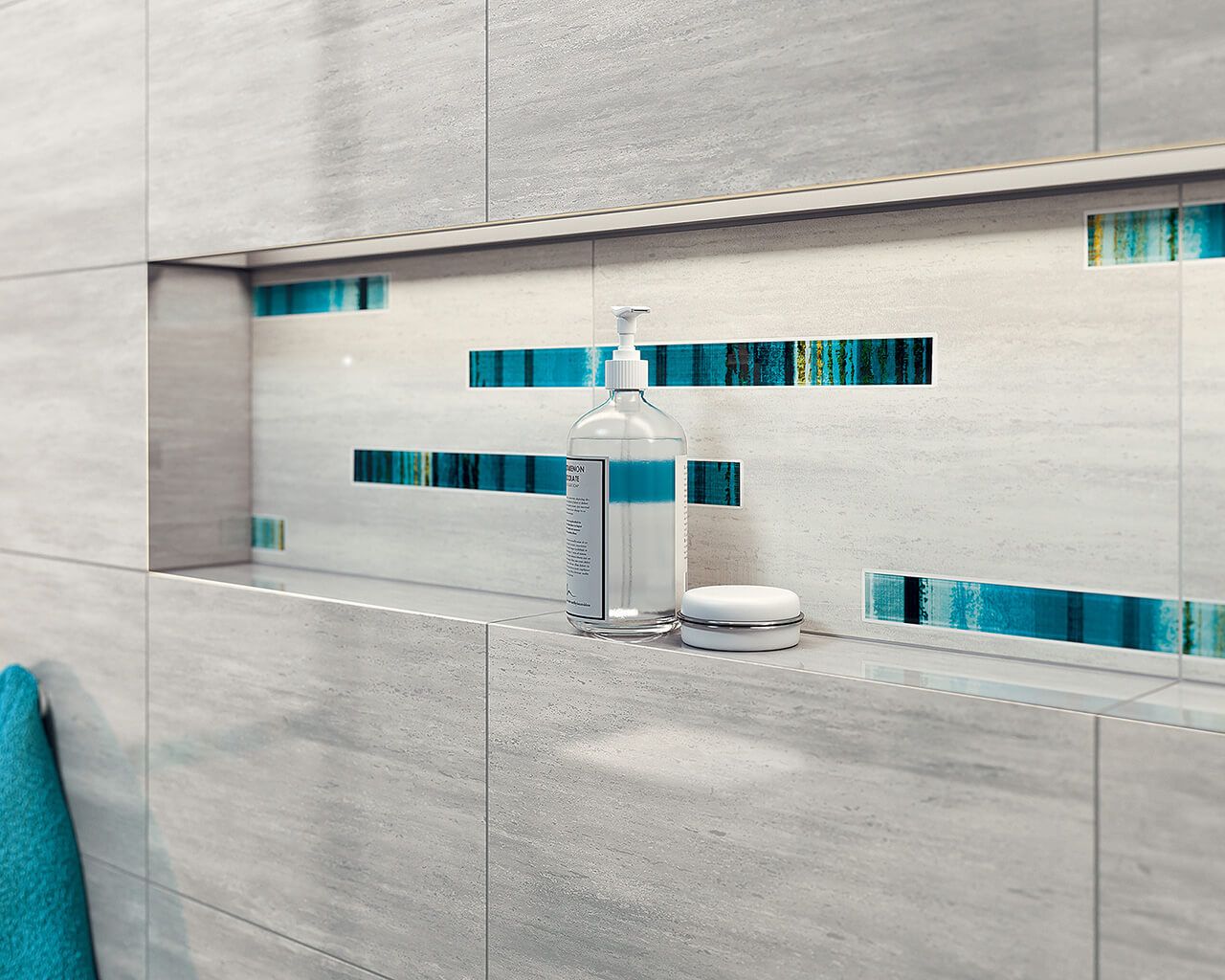 Dekor Nati Mix grau 25x40