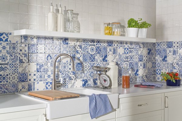 Fliese Porto Dekor Bianco 15x15