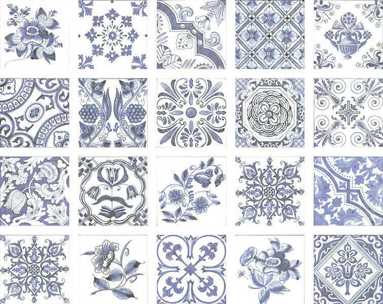 Fliese Porto Dekor Bianco 15x15