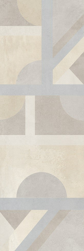 Fliese Rebeca Cream Geo Glossy 25x75