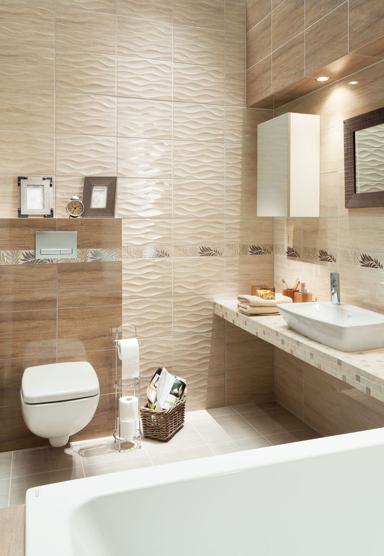 Fliese Pinia Beige Struktur 25x36
