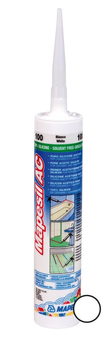 Silikon Mapei Mapesil AC 310 ml Weiß 100
