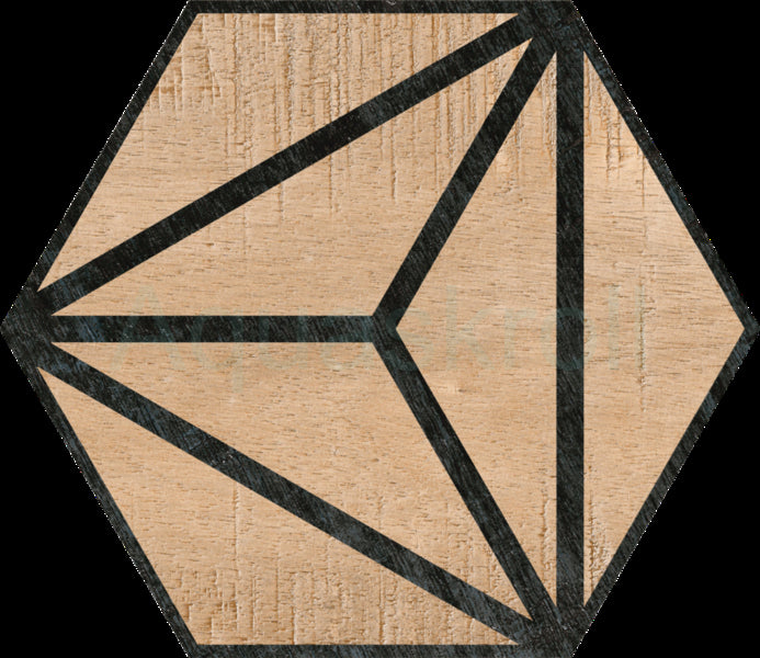 Tribeca Hex Brown 22x25 Fliese