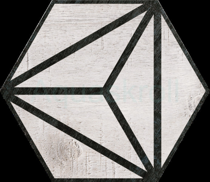 Tribeca Hex Grey 22x25 Fliese