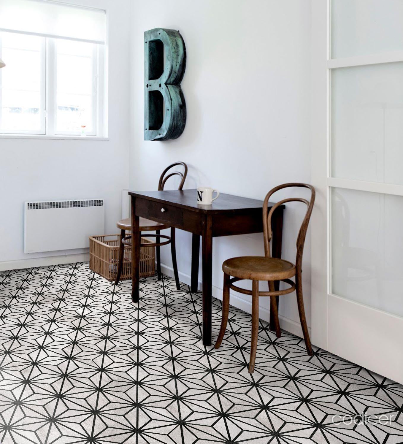 Tribeca Hex Grey 22x25 Fliese