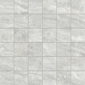Fliese Cosmic Marmor rektifiziert grau Mosaik 30x30 matt