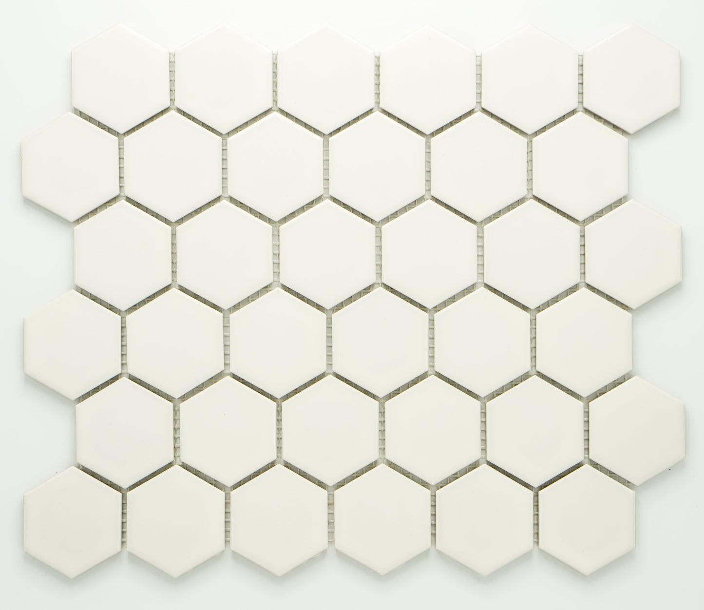 Mosaik Hexagon H HXLA 51 weiß 5,1x5,9 Antirutschmatte