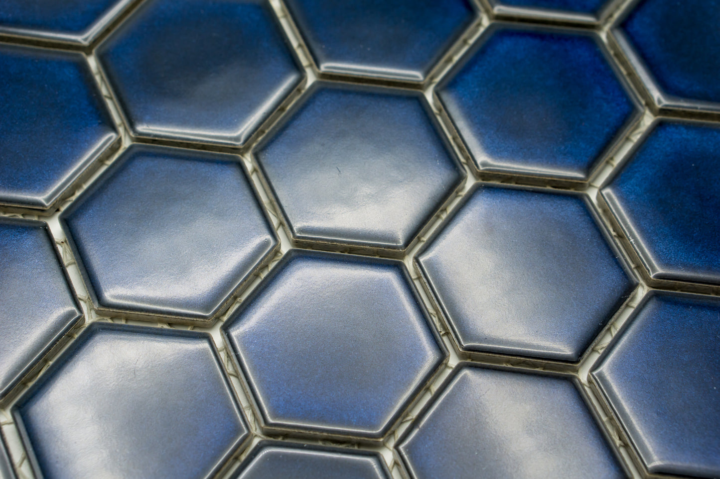 Mosaik Hexagon H HXL BL 10 Kobalt 5,1x5,9 Glanz