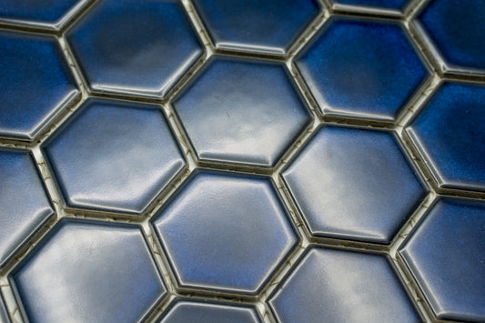 Mosaik Hexagon H HXL BL 10 Kobalt 5,1x5,9 Glanz