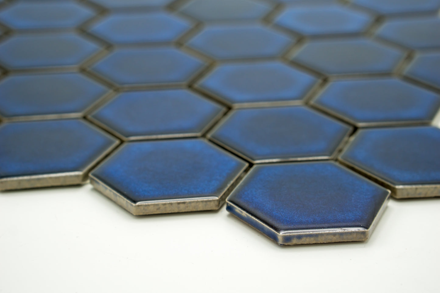 Mosaik Hexagon H HXL BL 10 Kobalt 5,1x5,9 Glanz