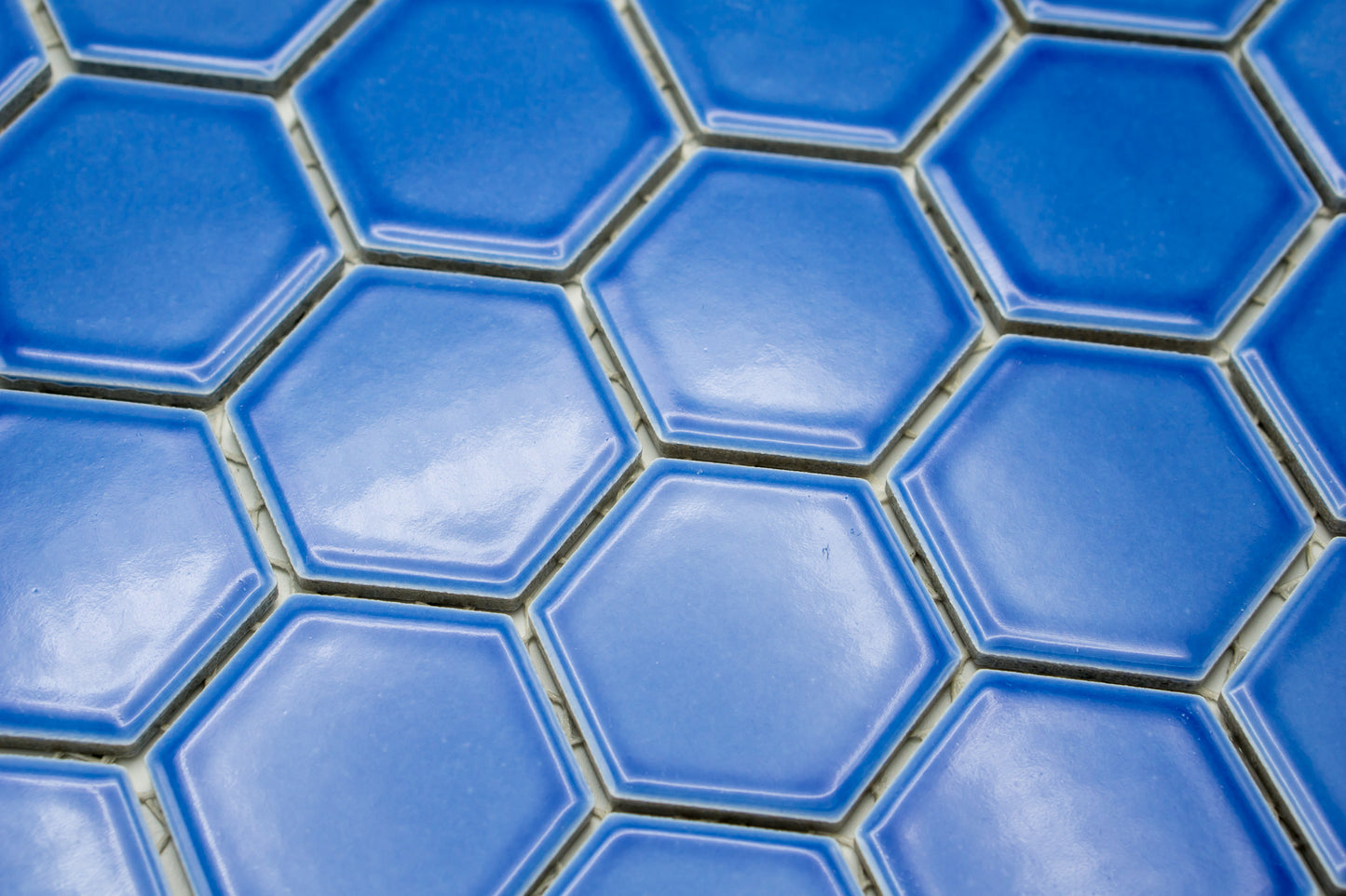 Mosaik Hexagon H HXL 6471 blau 5,1x5,9 glänzend