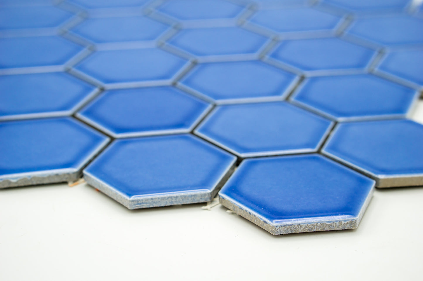 Mosaik Hexagon H HXL 6471 blau 5,1x5,9 glänzend