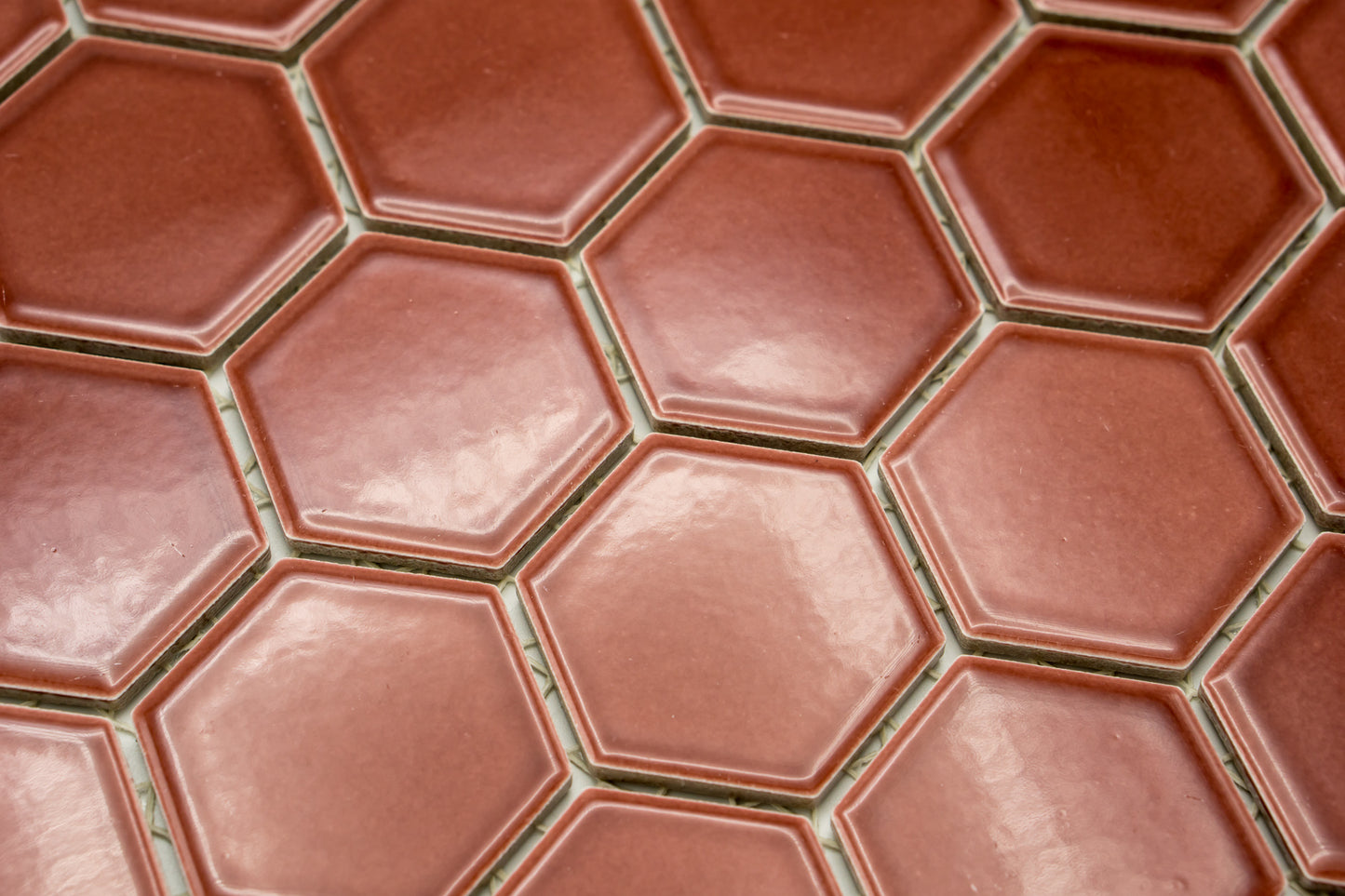 Mosaik Hexagon H HXL 5532 Burgund 5,1x5,9 Glanz