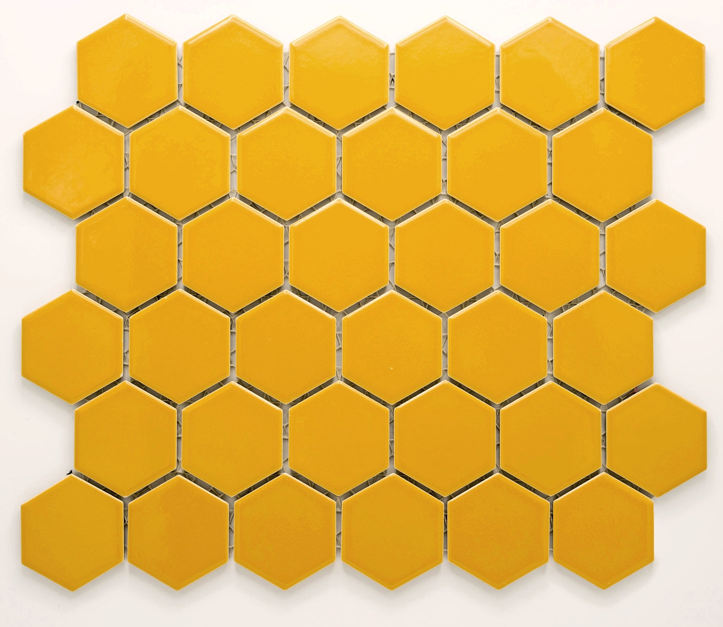 Mosaik Hexagon H HXL 270 gelb 5,1x5,9 glänzend
