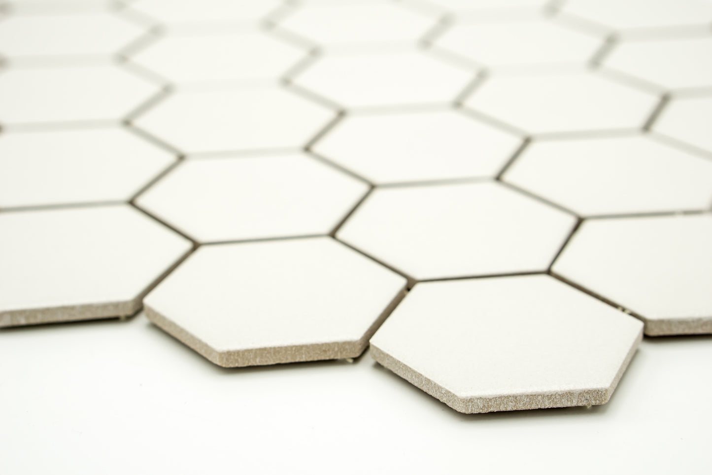 Mosaik Hexagon H HXL 90 weiß 5,1x5,9 matt