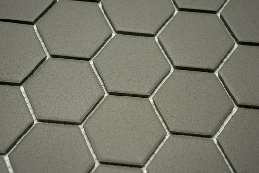 Mosaik Hexagon H HXLA 59 schwarz 5,1x5,9 Antirutschmatte