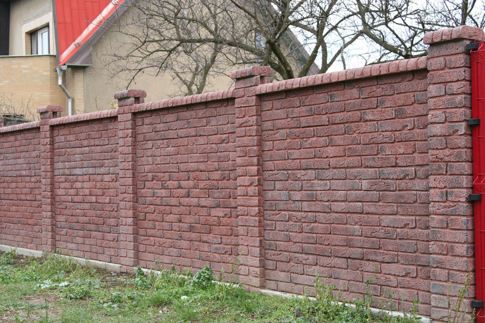 Fliesenstreifenziegel FIG Dunkler Ziegel 6,5×29