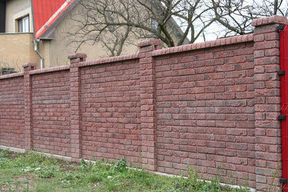 Fliesenstreifenziegel FIG Dunkler Ziegel 6,5×29