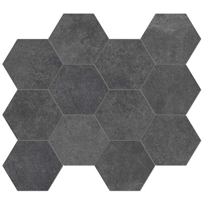 Fliese Heritage Carbon Sechseck 30x34