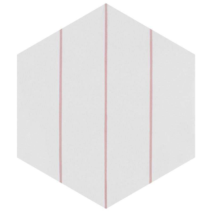 Porto Savona Pink Hex-Fliese. 22x25