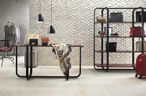 Fliese Quarzit beige Rect. 59,8x59,8